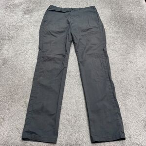 Hill City Everyday Tech Pants Mens 34x36 Dark Gray Straight Leg Water Repellent